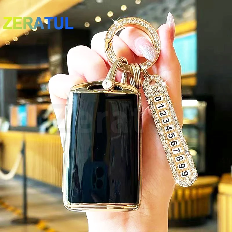 TPU 3/4 Buttons Car Key Fob Cover for Mazda CX5 3 6 CX-30 CX-50 CX-9 Case Shell Holder Keyless Protector Keychain Accessories