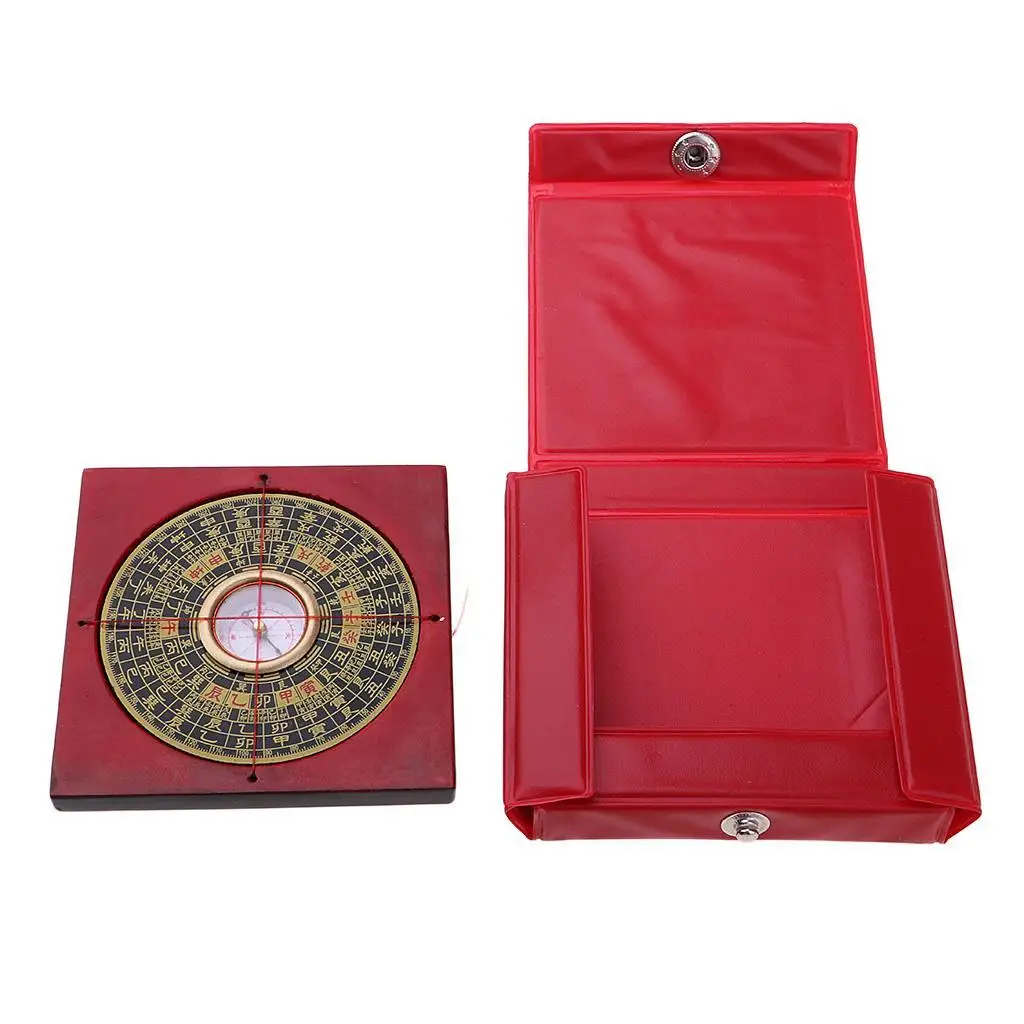 Traditional Ancient Compass Feng Shui Luo Pan Zombie Movie Prop for Spiritual Ritual Display