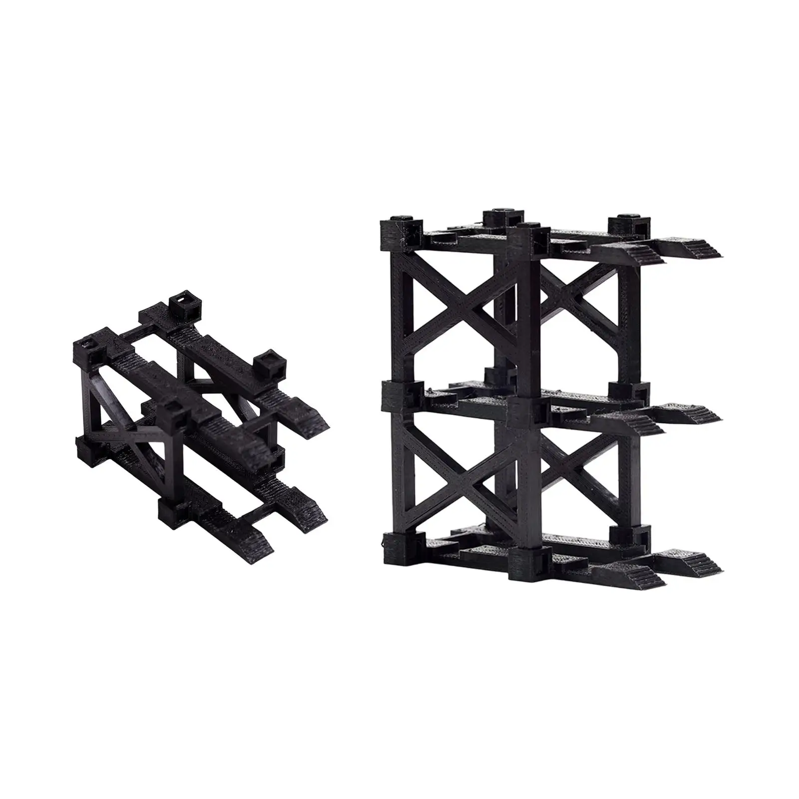 1/64 Parkplatz Display-ständer Mini Modell Auto Lagerung Regal Realistische Ornament Desktop Decor Sammlung Schaufenster Rack