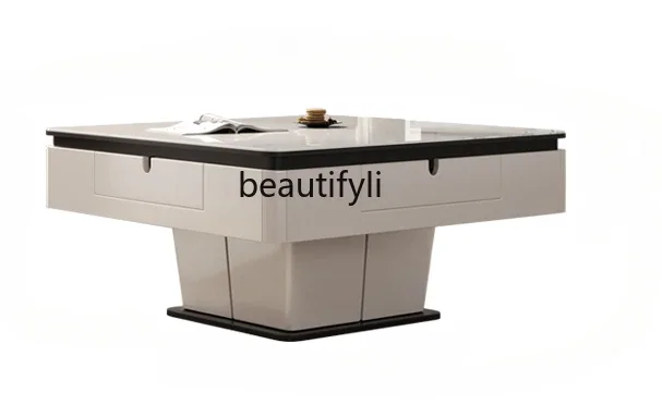 

C Lifting mahjong table simple fully automatic multifunctional coffee table mahjong machine dining table integrated home