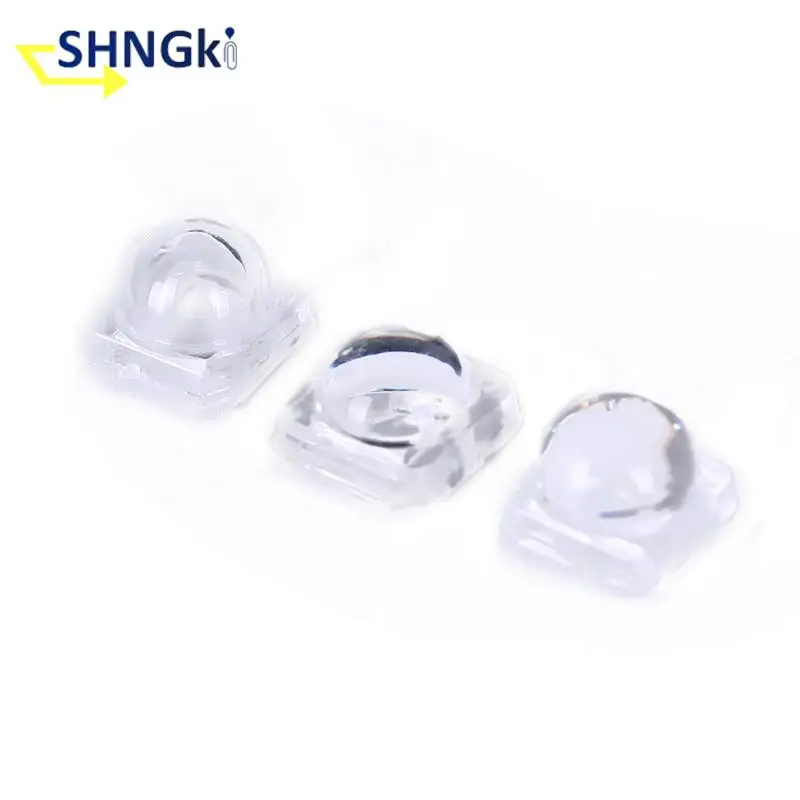 50pcs/lot 30 60 Degree LED Lens Reflector Collimator For 5050 SMD Convex Optical Lens Reflector Collimator 10x8x6mm