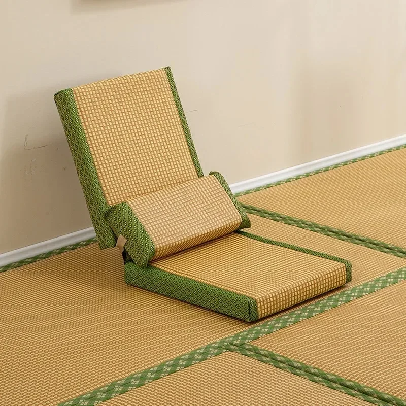 Japanese Style Room Tatami Seats No Legs with Backrest Class Foldable Floor Chair Small Single Sofa Chair Living Room Furniture