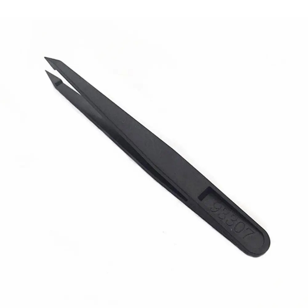 Hair Removal Tweezers Plastics Eyebrow Tweezers Slanted Face Black Point Harmless Tool Tip Beauty Black Makeup N0O6