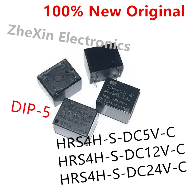 5-10PCS/Lot  HRS4H-S-DC5V-C、HRS4H-S-DC12V-C、HRS4H-S-DC24V-C  DIP-5  New Original Relay  HRS4H-S-DC24V、HRS4H-S-DC12V、HRS4H-S-DC5V