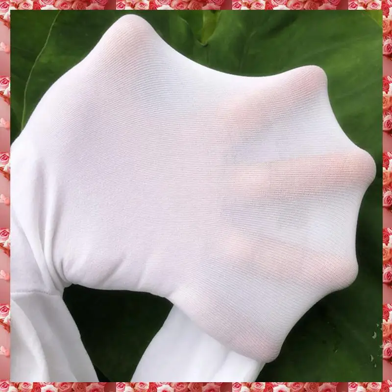 2X Weiße Kinder Mädchen Samt Ballett Strumpfhosen Tanz Socken Mikrofaser Socken Professionelle Tanz Leggings S