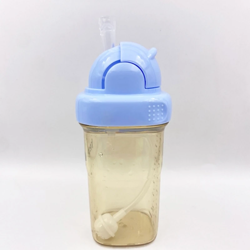 Baby Bottle Convert Straw Cup Lid Feeding Bottle Travel Straw Lid with Anti-Chock Straw for Hegen Wide Mouth Bottles Dropship
