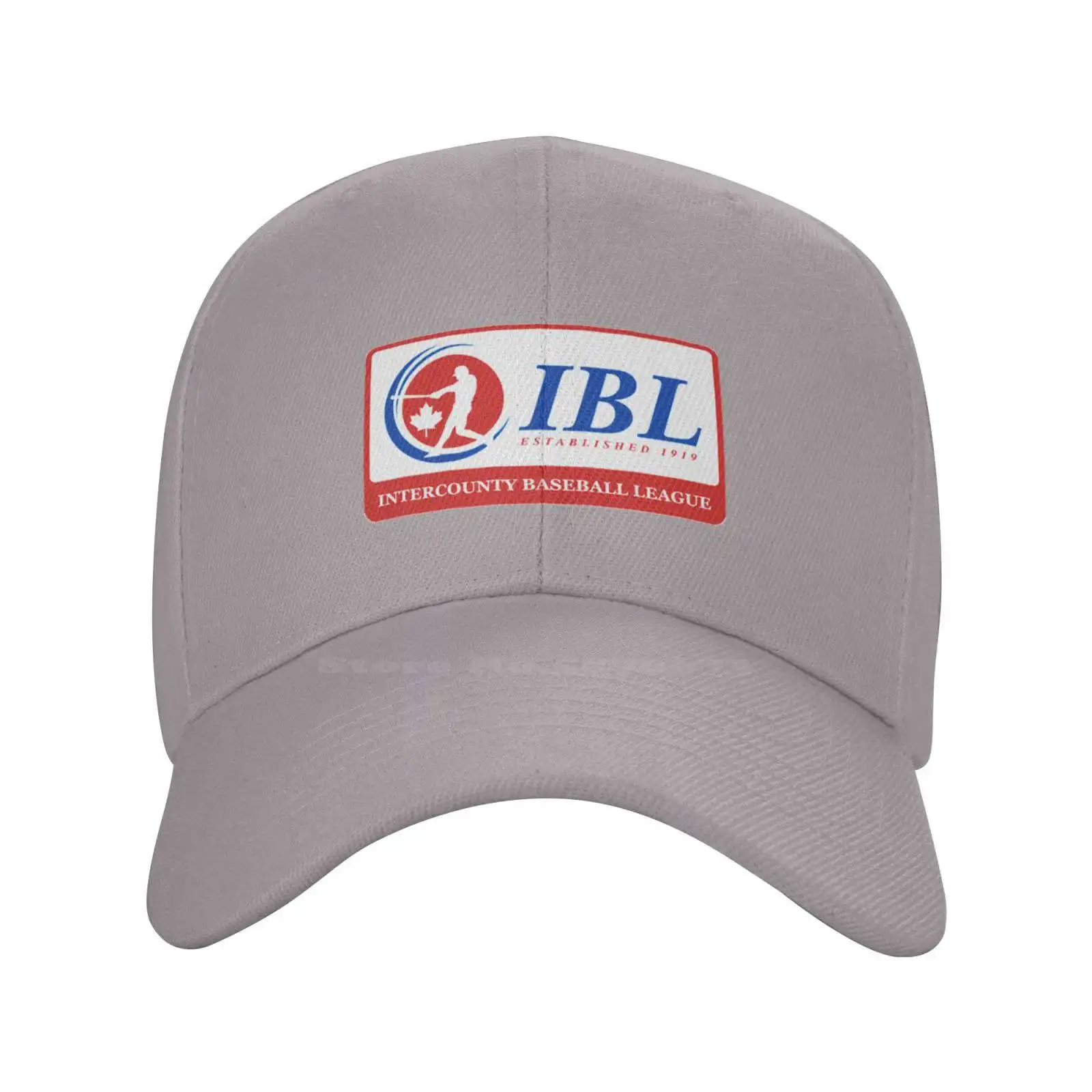 Casquette en denim avec logo de la ligue de baseball Intercounty, chapeau de qualité