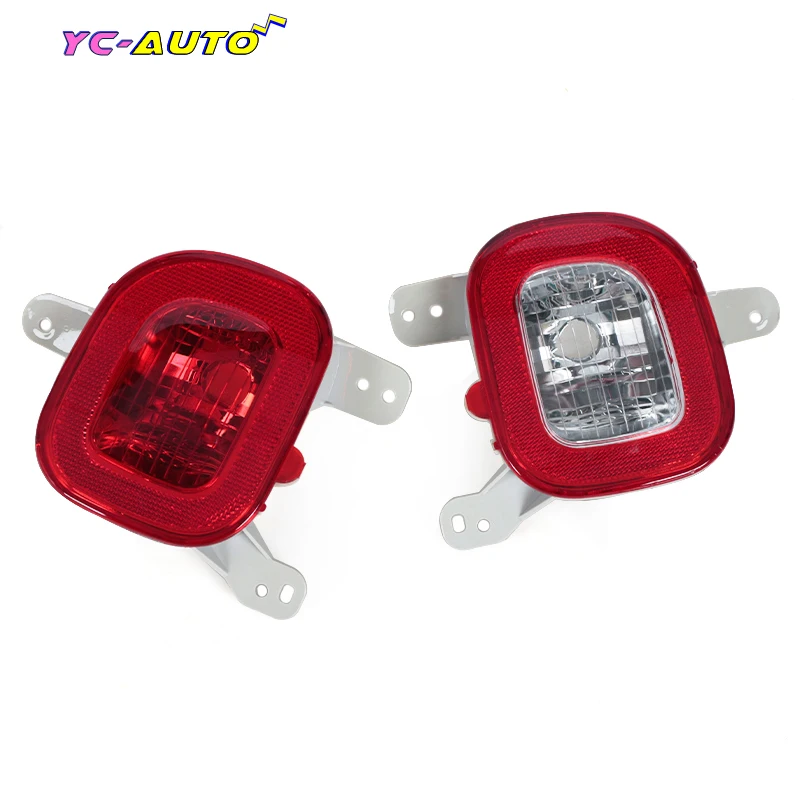 

Car Left Right Rear Bumper Reflector Light Tail Stop Fog Reflector Lamp Rear Turn Signal For Jeep Renegade 2015-2018 No Bulbs