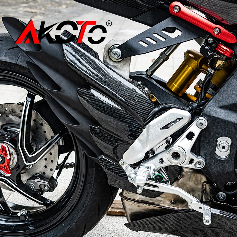 

FOR QJMOTOR SRK Super 921 RR Super921 SRK921 921RR Motorcycle Real Carbon Fiber Parts Exhaust Muffler Pipe Heat Shield Cover