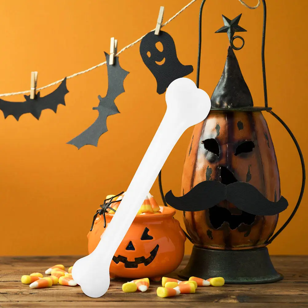 Large Plastic Human Bone Prop Halloween Decoration Realistic Design for Haunted Secret Room Bar Party Photo Shoot Prank