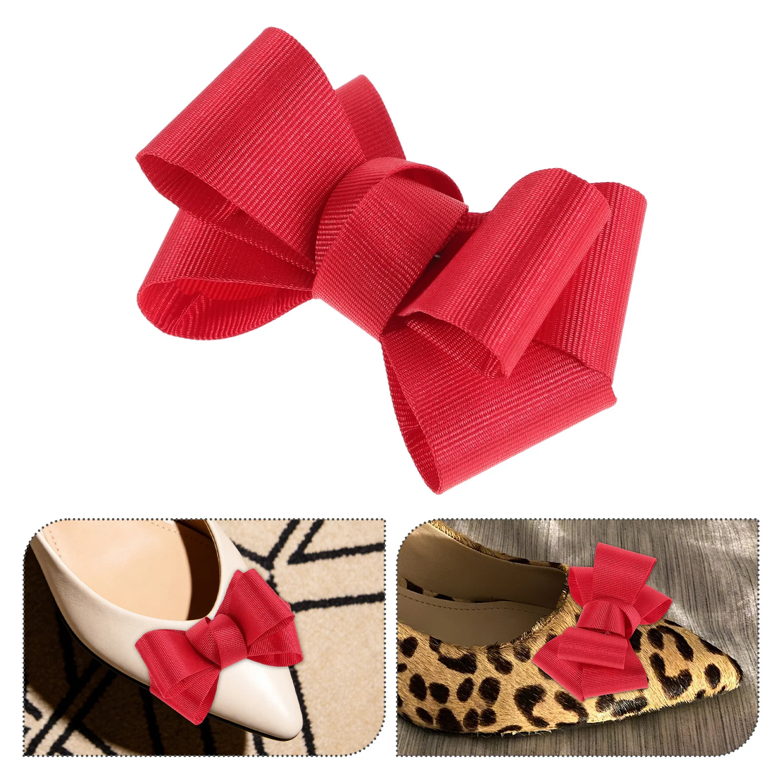 

1 Pair Butterfly Knot Clips Fabric Bow Shoe Charms For Heels Flats Clip On Women Wedding Party Prom Decorations Shoe Accessories