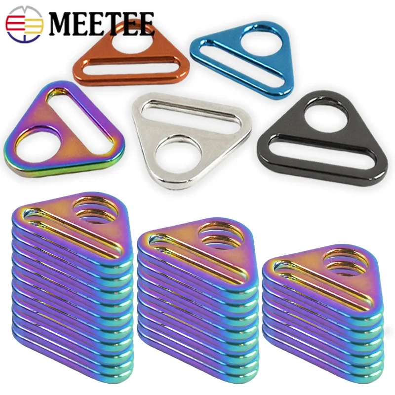 

5/10/20Pc 25mm Metal Anti-skid Ring Buckle Bag Strap Adjust Buckles Webbing Backpack Clasp Hook Belt Button DIY Bags Accessories