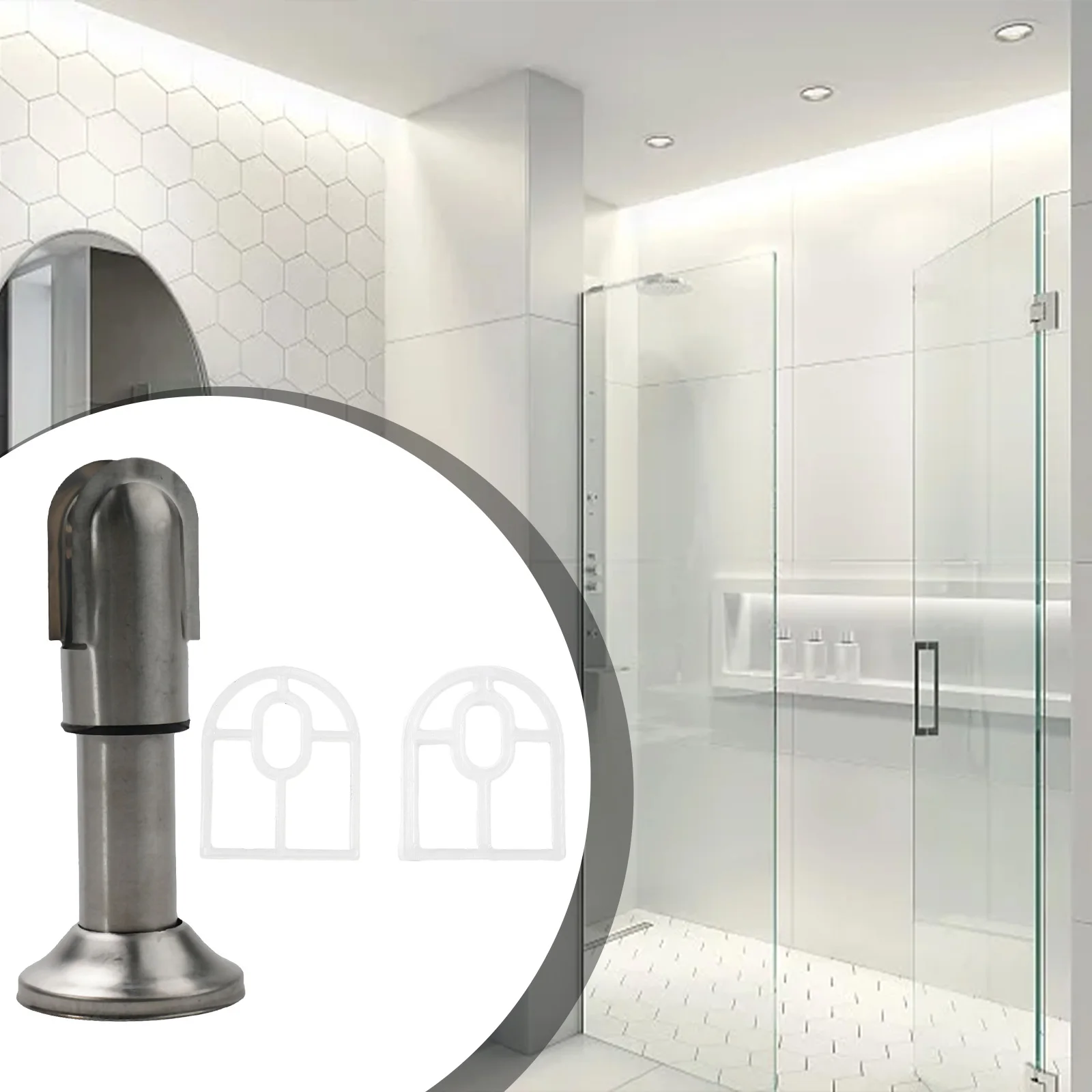 Stainless Steel Restroom Support Leg Partition Bracket Feet Toilet Stand, Exquisite Texture and Good Bearing Capacity