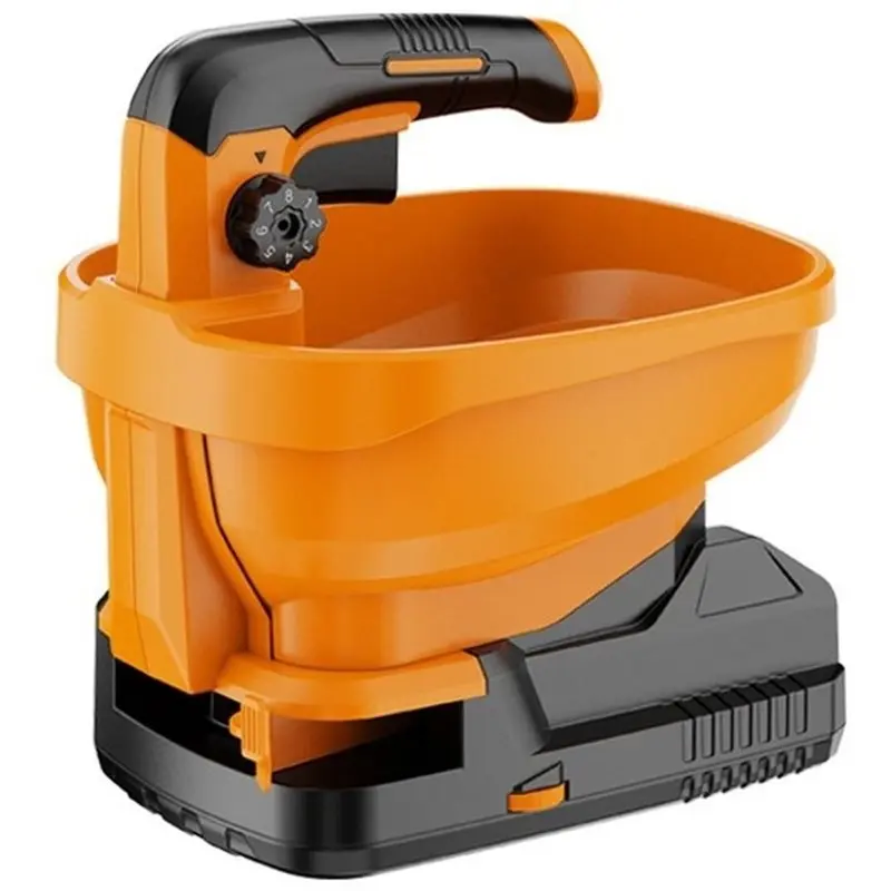 A03F-Cordless Handheld Broadcast Spreader Electric Fertilizer Seeder Adjustable Flow Spreader For 18V BL1830 Battery