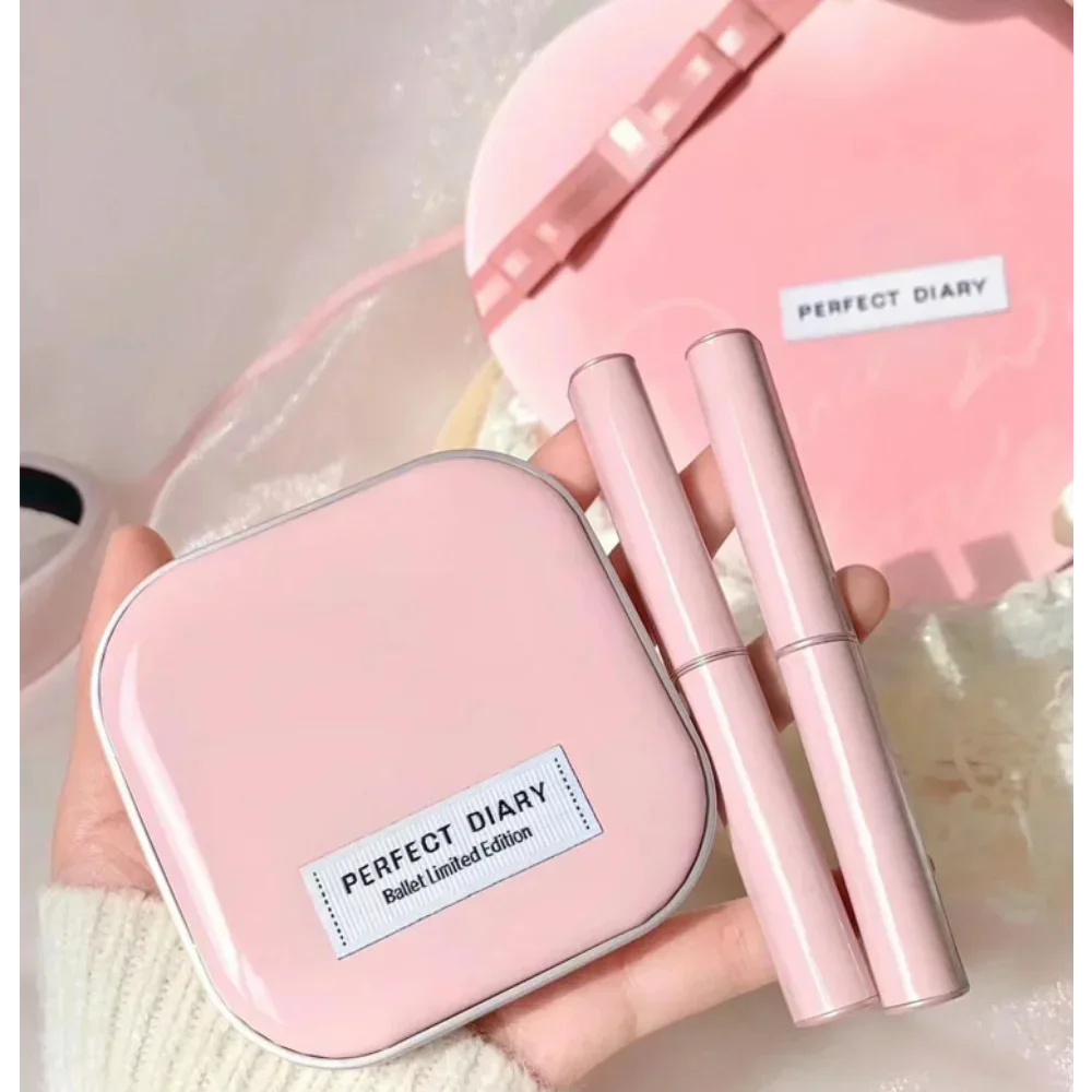 Perfect Diary Ballet Lipstick Limited Version Valentine's Day Gift Set Eyeshadow Loose Powder Long-lasting Makeup Cosmetics Set