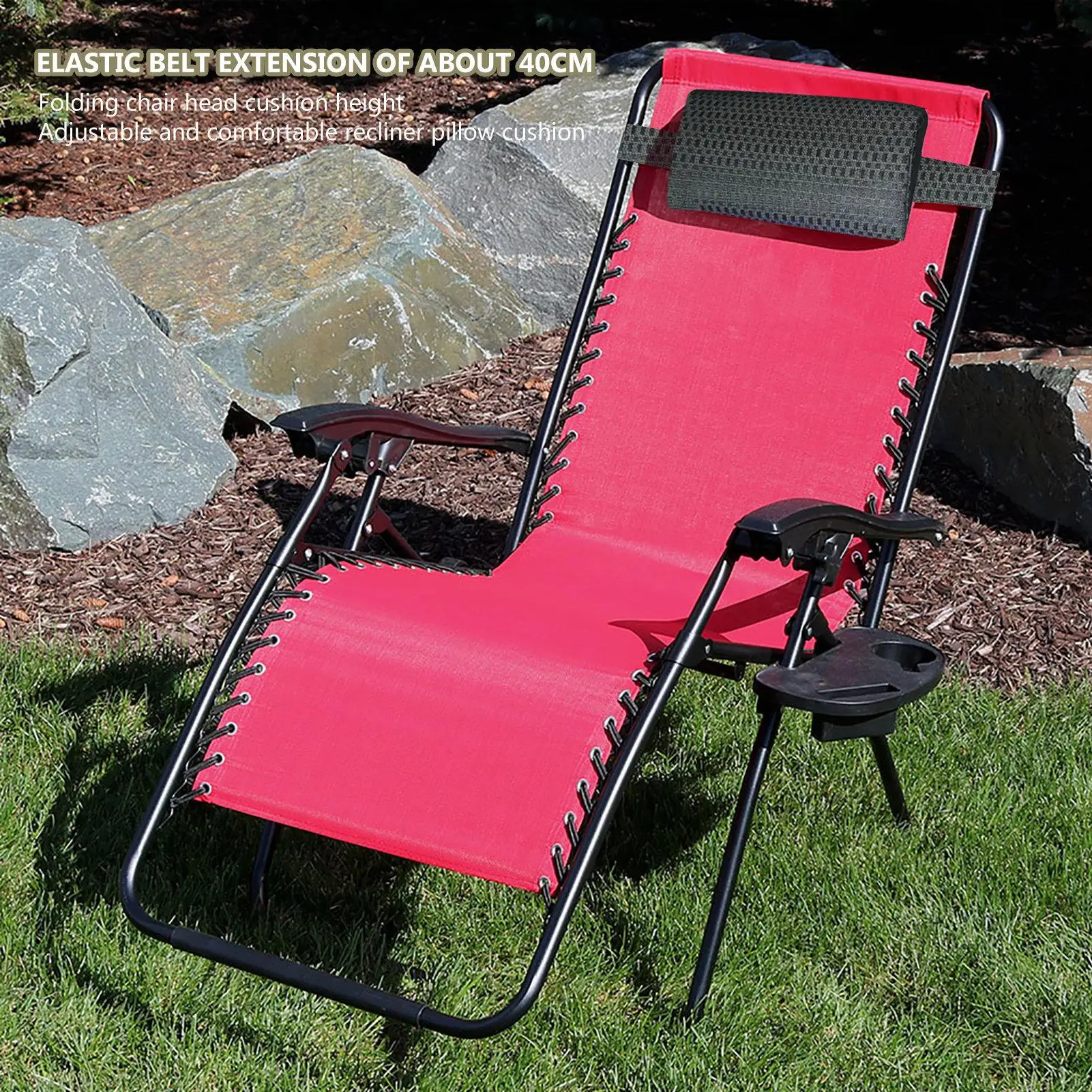 Garden Lounger Cushion Neck Pillow Recliner Headrest Beach Chair Pillow Camp Terrace Lounge Chair Lunch Break Rest Pillow