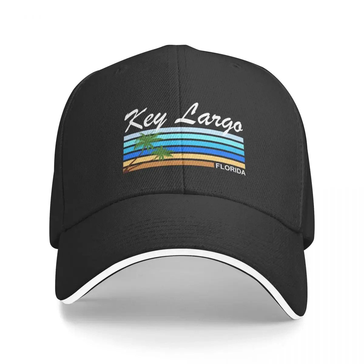 Key Largo Florida USA beach palm tree Baseball Cap party Hat Luxury Cap Caps For Women Men's