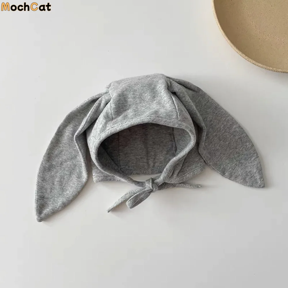 

Super Cute Thin Baby Rabbit Ear Hat Windproof Cotton Children's Cap Cartoon Pullover Style Bonnet Beany Hat Autumn