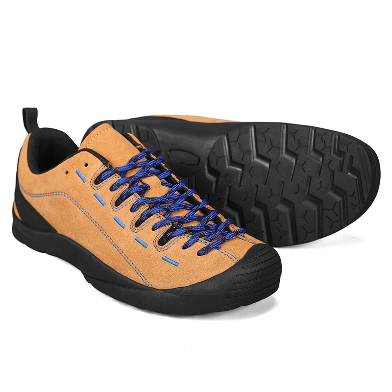 

Новые мужские замшевые кроссовки для треккинга 2026 года на шнуровке с нескользящей износостойкой резиновой подошвой для активного отдыха и альпинизма