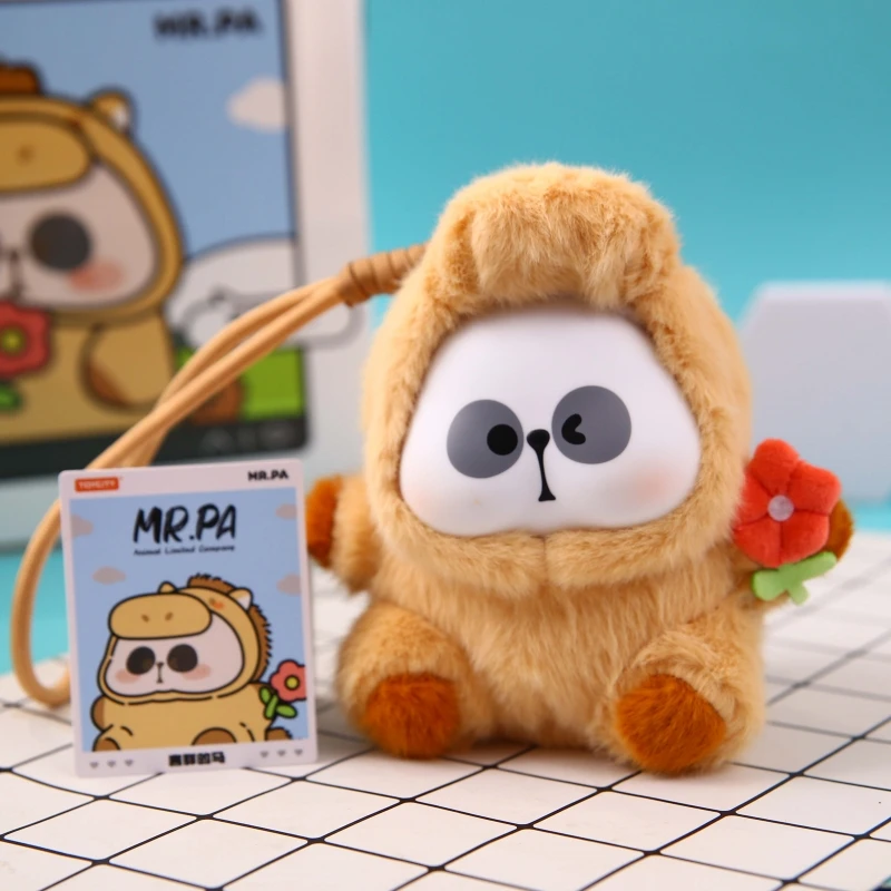 حقيقية Mr.Pa Animal Company سلسلة محدودة صندوق أعمى قلادة دمية لطيف الباندا تمثال صندوق غامض Kawaii لعبة مفاجأة هدية