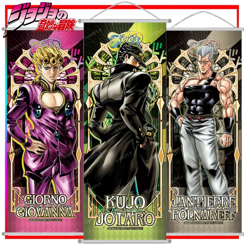 

JoJo's Bizarre Adventure Wall Scroll Cartoon Noriaki Kakyoin Poster Wall Decoration Long Scroll Festival Gift Trendy Toys