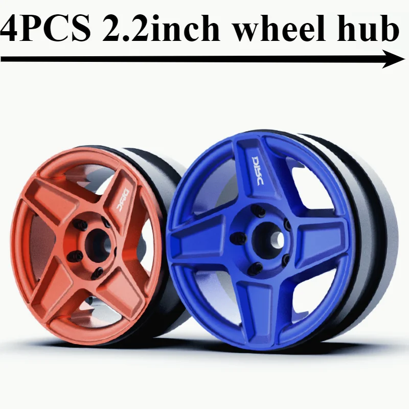 

4PCS 2.2-inch metal climbing car simulation wheels for 1/10 RC Crawler Car TRX4 scx10 third generation Upgrade Accessories