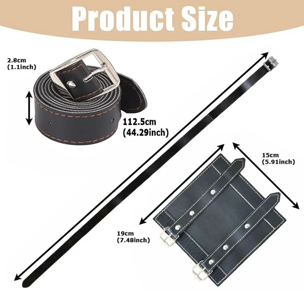 Cosplay Retro Sword Belt with Adjustable Samurai Scabbard PU Leather Knight Sword Stand Wasit Blet