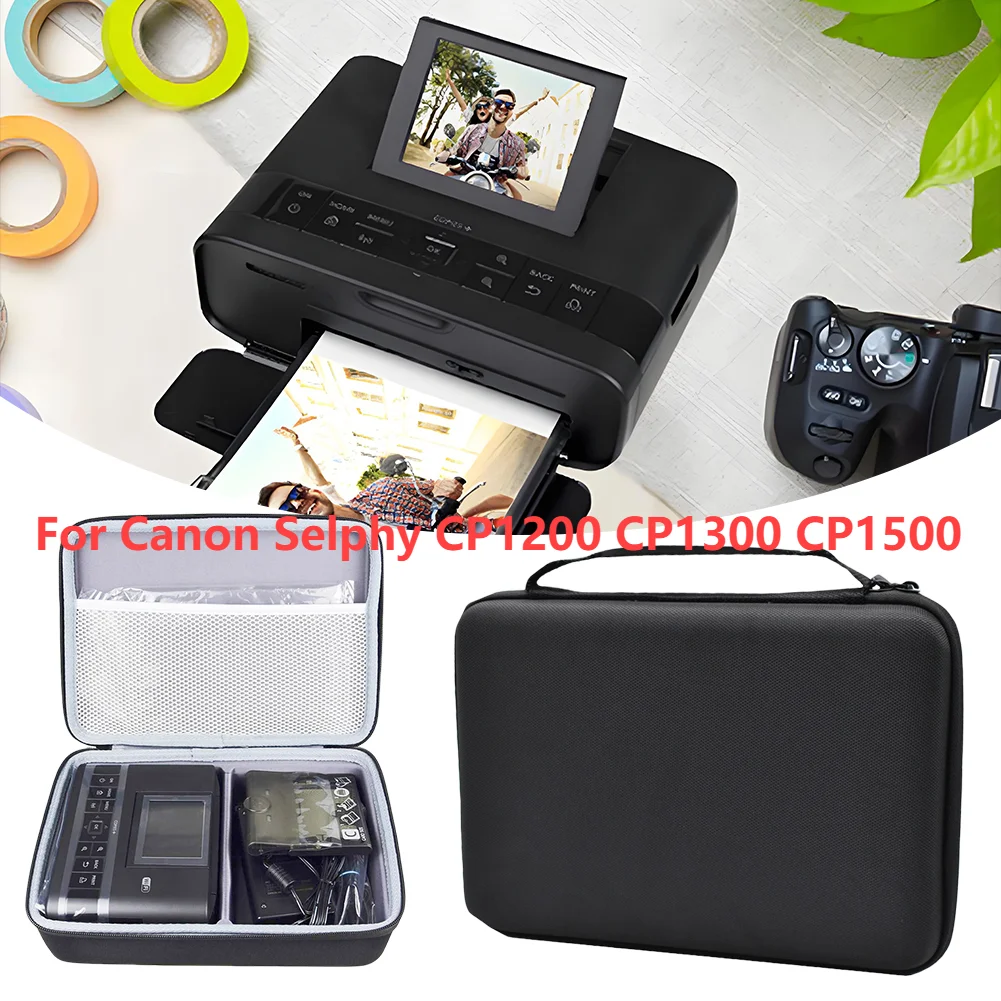 New Hard Storage Case EVA Wireless Compact Color Photo Printer Shockproof Hard Travel Case for Canon Selphy CP1200 CP1300 CP1500