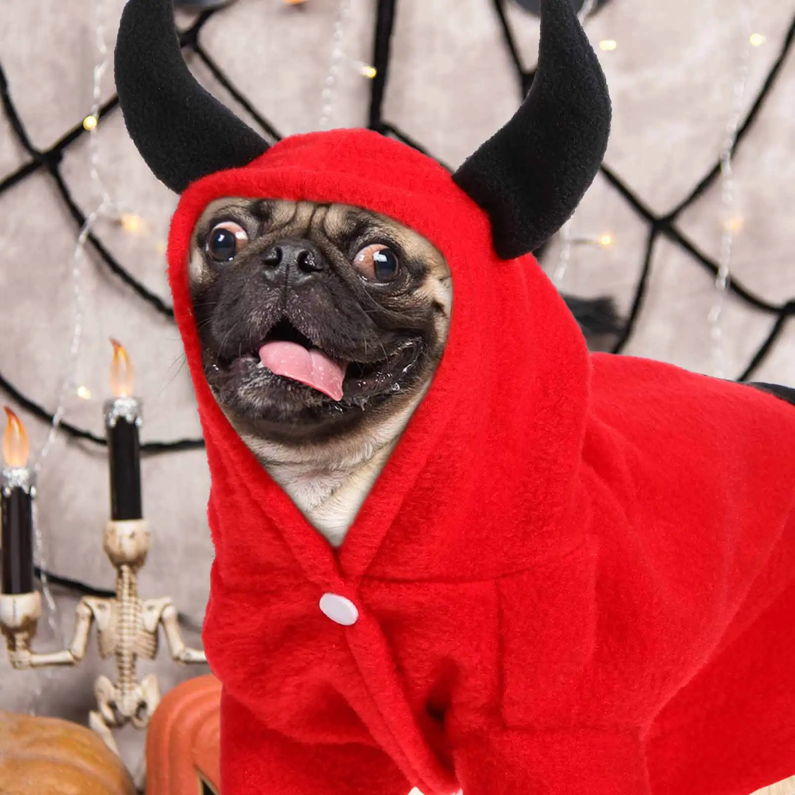 

Pet Dog Halloween Dress Clothes Devil Costume Chihuaua Coat for Small Dogs Puppy Costumes