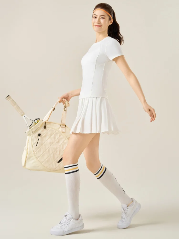 Golf Tennis Skirt Set Outdoor Running Badminton Sport Skirt Anti-Light Walking Netball Uniform Women's Sportswear Set