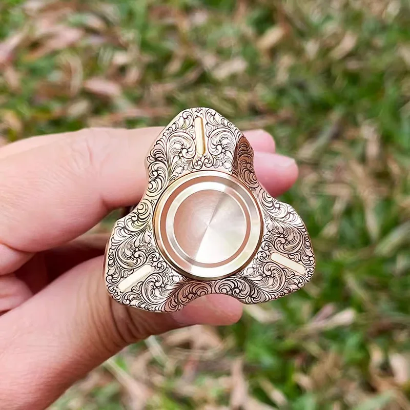 Spirit Fox 2nd Generation Fingertip Gyro Decompression Toy EDC Fidget Spinner  ADHD Tool Adult Stress Relief Relaxation Toys