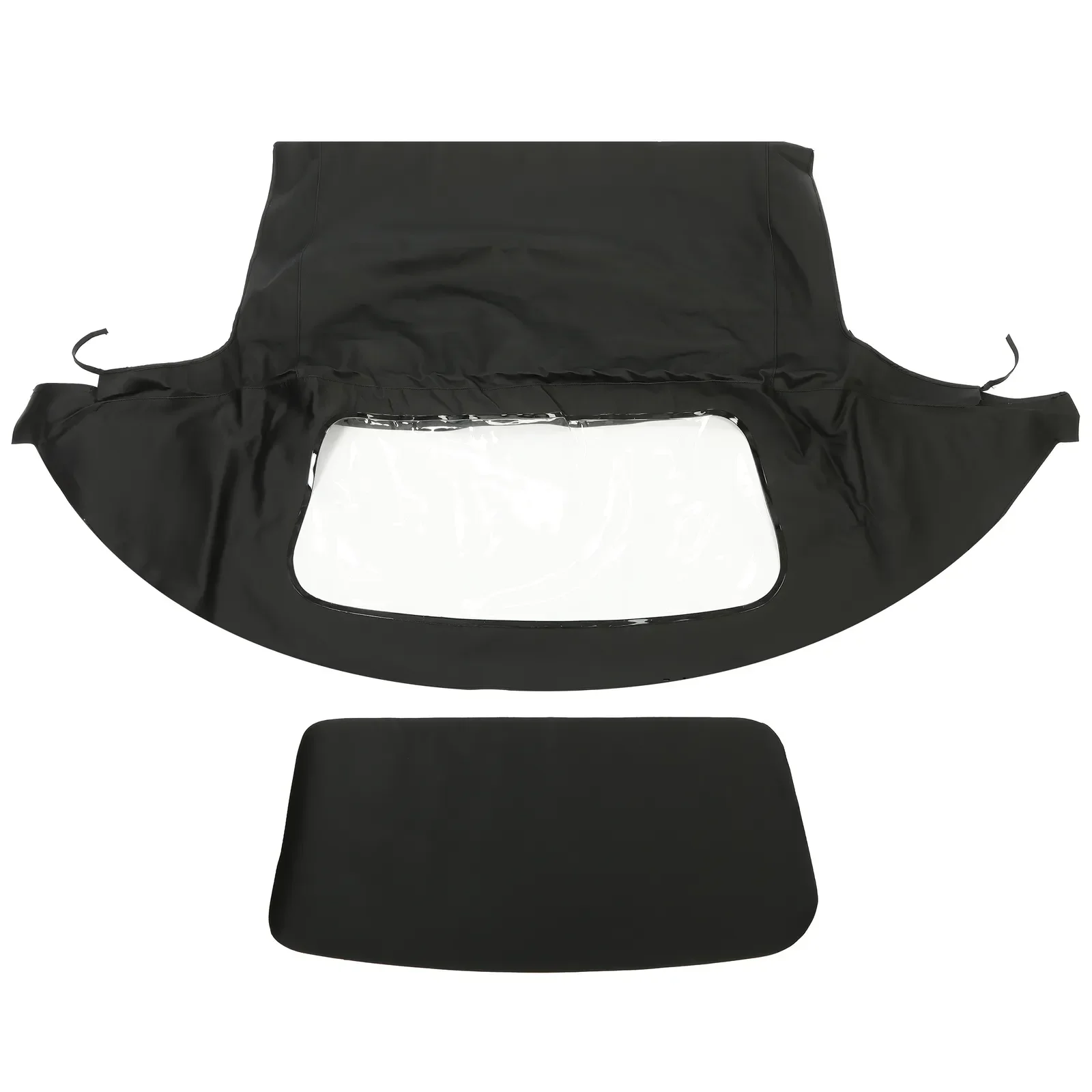 For Mazda Miata 1990-2005 2-Door Black Convertible Soft Top W/Clear Window
