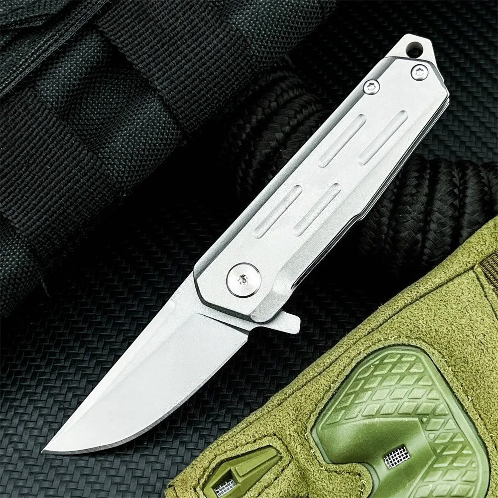 

Карманный складной нож для улицы со стальным лезвием D2 и стальной ручкой 440C, инструмент для кемпинга, путешествий, пешего туризма, исследований в джунглях