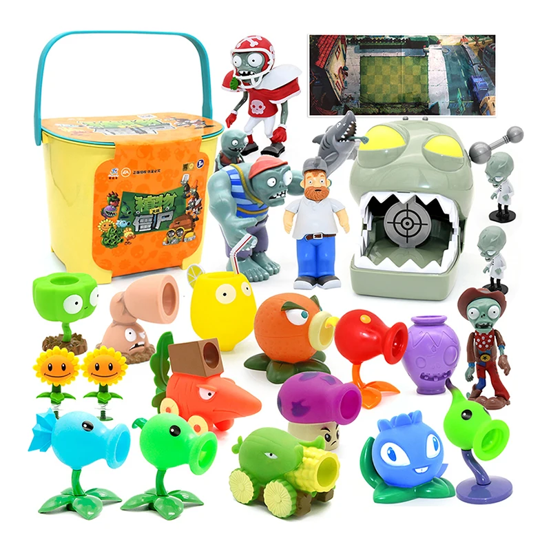 

Hot Sale PLANTS VS ZOMBIES 2 PVZ Toys New Role Full Set Box-packed Children's Dolls Action Figure Model Present Map Gift For Boy