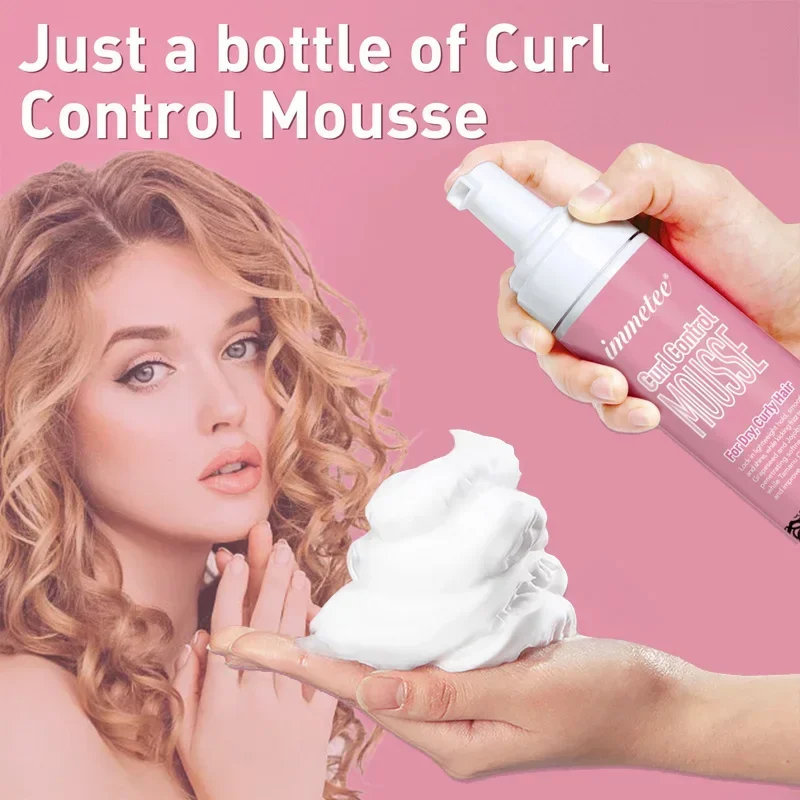 Curly Hair Mousse Hair Styling Mousses Styling Products Curl Protection Anti-frizz Moose Foam Hairs Frizz Curly Hair Products