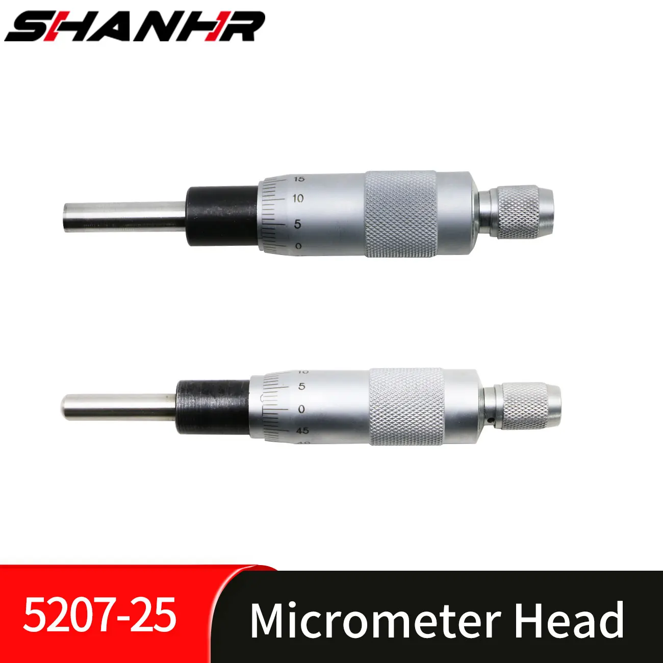 

SHANHR Flat Needle Type Micrometer Head 0-25 mm 0.01 mm Measure Tool With Knurled Adjustment Knob Micrometer Head Measurement
