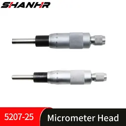 SHANHR Flat Needle Type Micrometer Head 0-25 mm 0.01 mm Measure Tool With Knurled Adjustment Knob Micrometer Head Measurement
