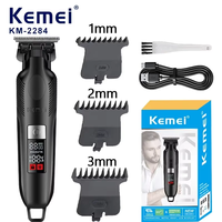 KEMEI KM-2284 Battery Powered Hair Trimmers Powder Metallurgy Cutter Head Cordless Electric Hair Clipper KM-2299 Upgraded