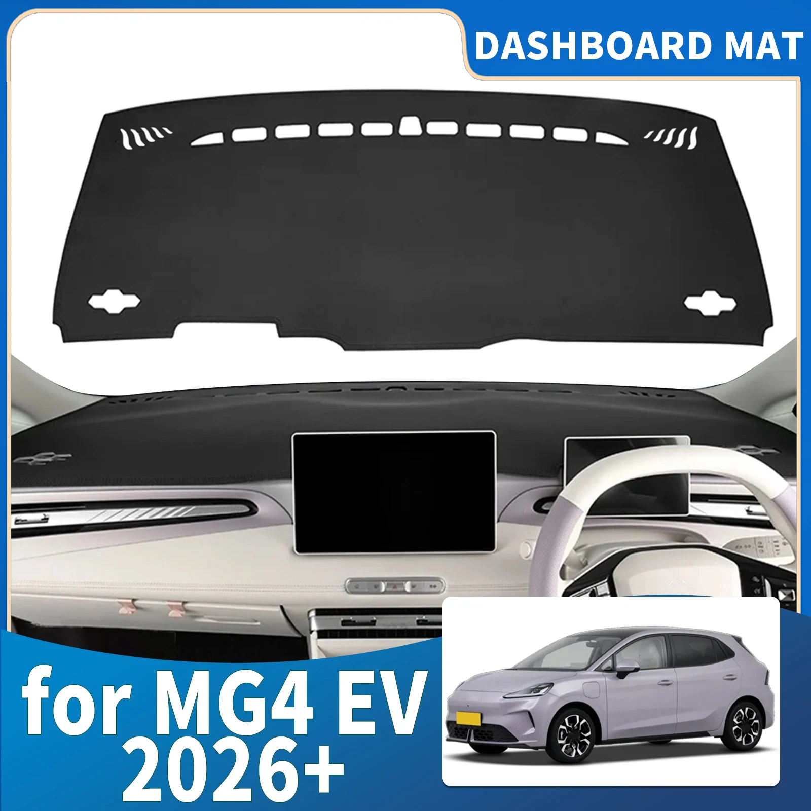 

Подходит для MG4 MG 4 EV Urban 2025 2026 2027: Аксессуары, коврик на приборную панель, защитный чехол-накладка, солнцезащитный коврик, защитный ковер