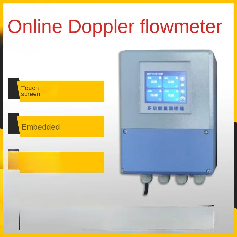 On-Line Doppler Flow Meter on-Line Monitoring of Discharge Outlet of Open Channel River