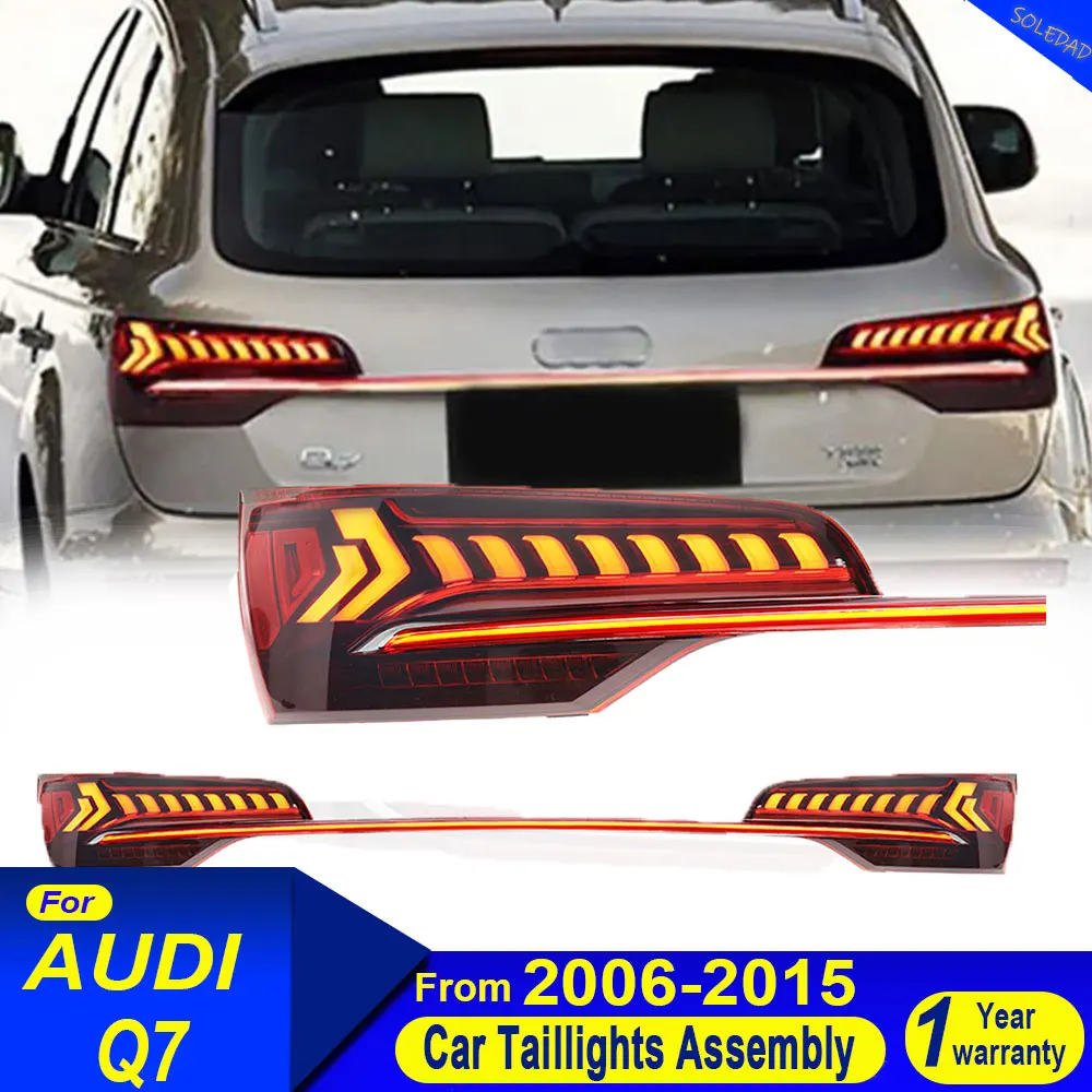 Car Taillight For Audi Q7 LED Tail Light 2006 2007 2008 2009 2010-2015 Q7 Rear Fog Brake Turn Signal Automotive Accessories