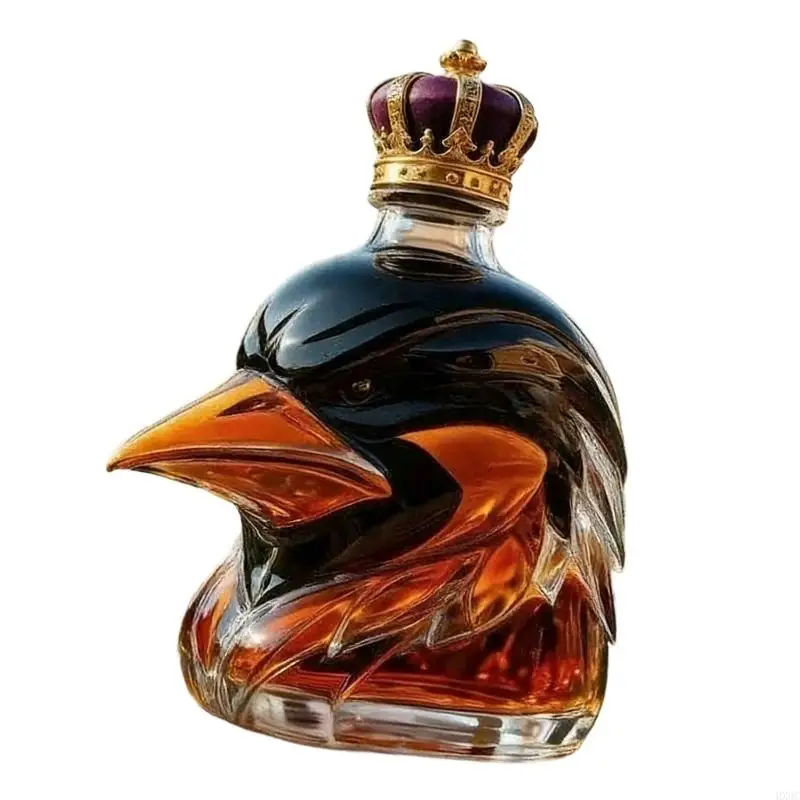 Creative Hawks Head Form Liquor Bottle Glass Whiskeys Dispenser Shatter Resistant Drinkware For Social Gatherings HX6C