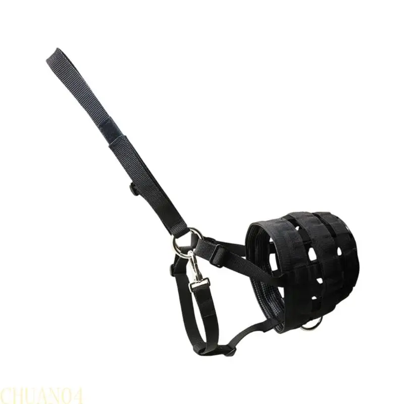 A1A2 كمامة رعي مهواة مع واقي الفم المرفق برسن الحصان المنفصل