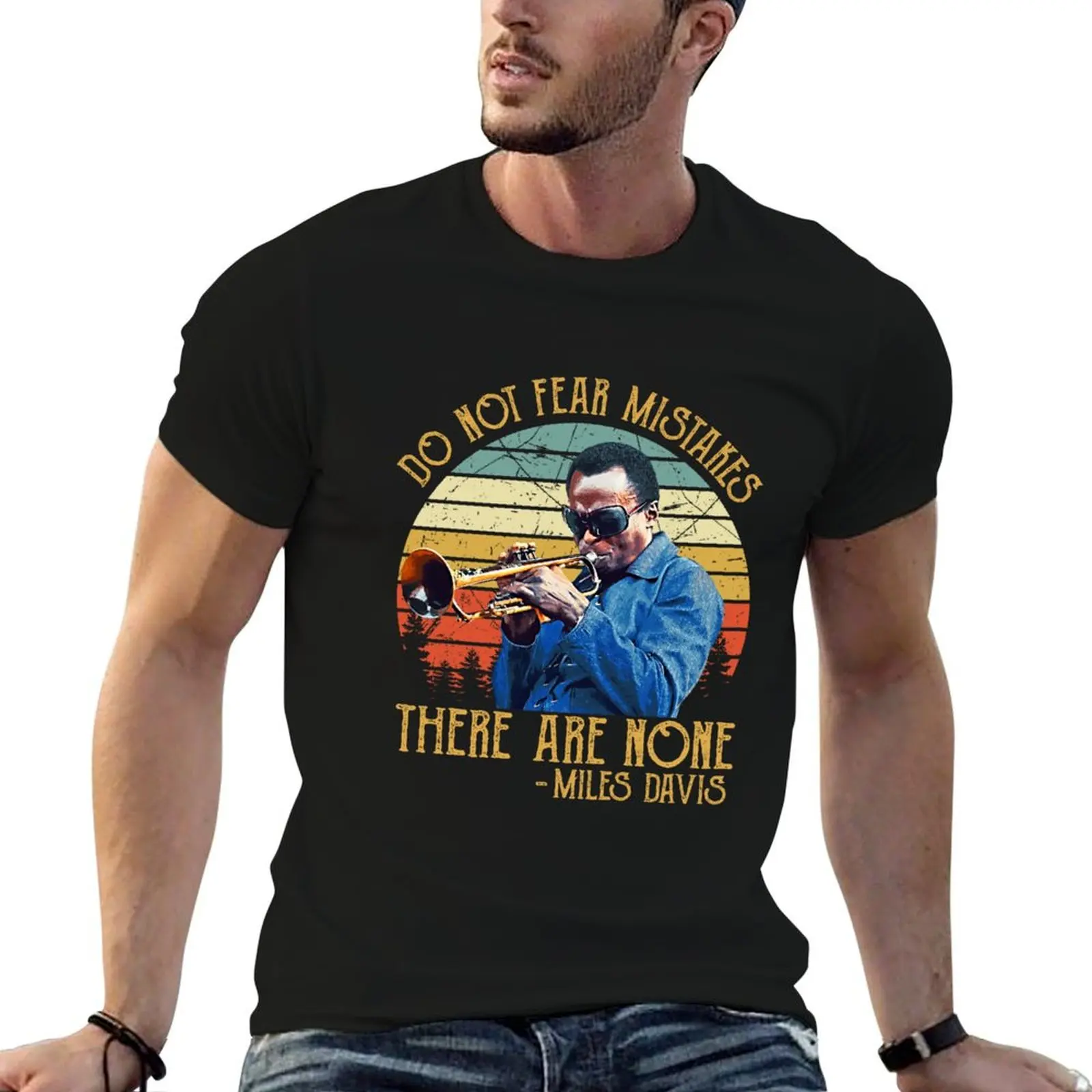 Vintage Do Not Fear Mistakes There Are None T-Shirt Casual Soft Cotton Short Sleeve Tee