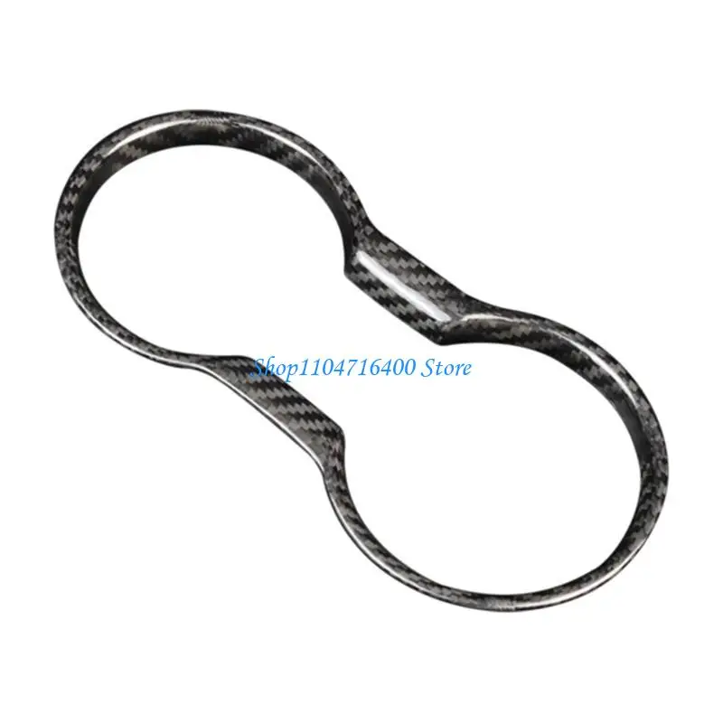 

y1gd For MustangGT ABS Carbon Fiber Automobile Front Water Cup Holder Cover Sticker