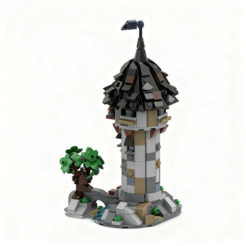 464pcs MOC Medieval Housing Tower Modular Buildings MINI Model Building Blocks Architecture Toys Christmas Gift Display Craft
