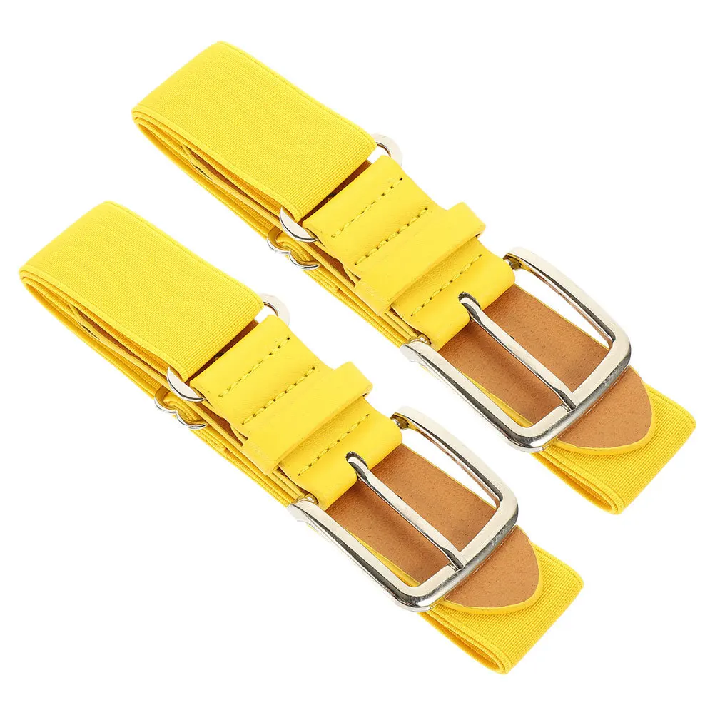 

1Set Elastic Baseball Softball Belt Adjustable Faux Sports Uniform Belt for Men Women Youth Activities