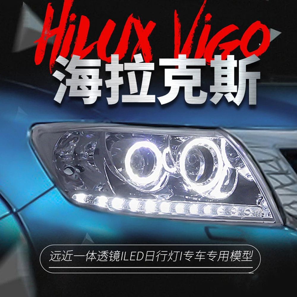 

For Hilux Vigo LED Xenon Headlight Car Head Lamp Assembly LED Daytime Running Lights Dynamic Streamer Turn Signal