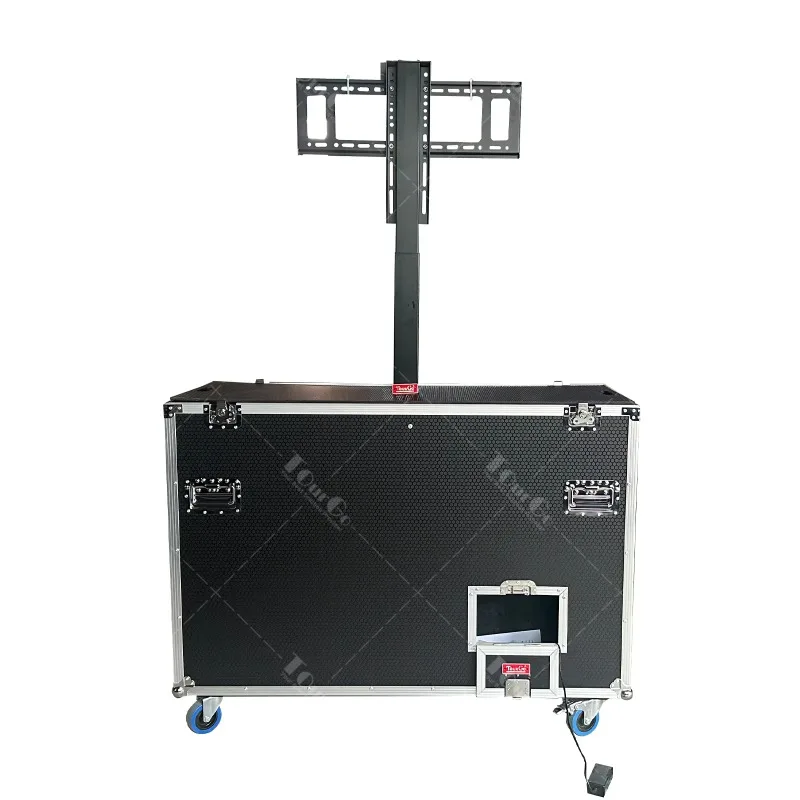 Universal Multimedia Lift LED TV Plasma Road Flight Case for 55'' Flat Screen LCD