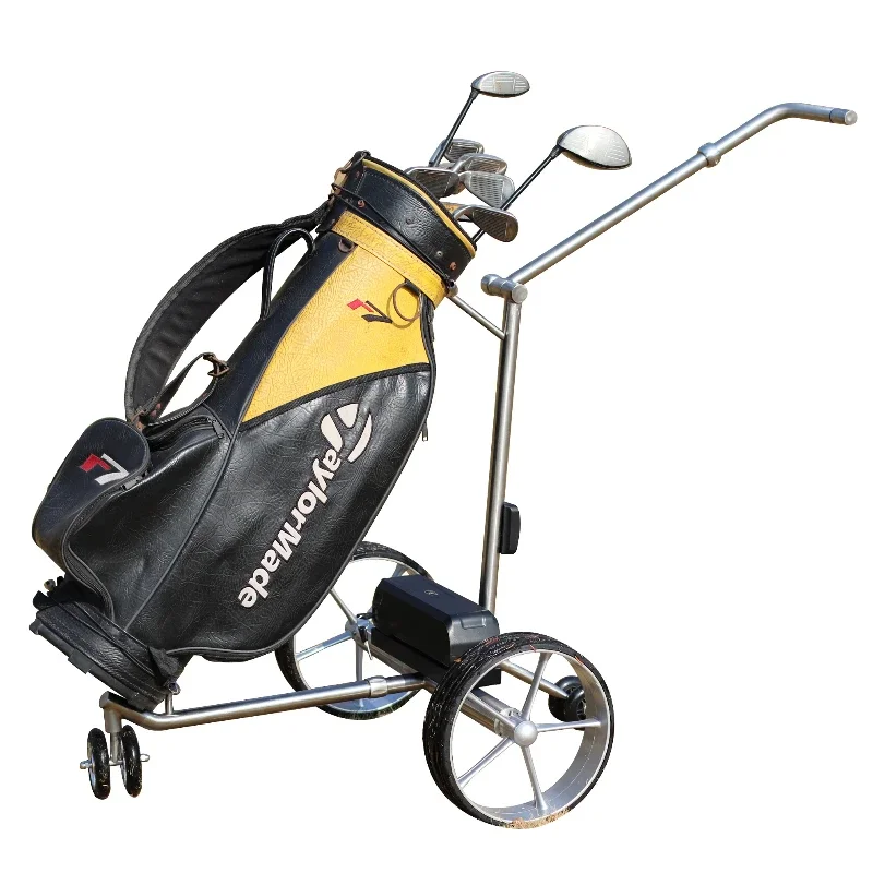 Foldable Lightweight 3-Wheel Golf Trolley with Remote Control Follow Me